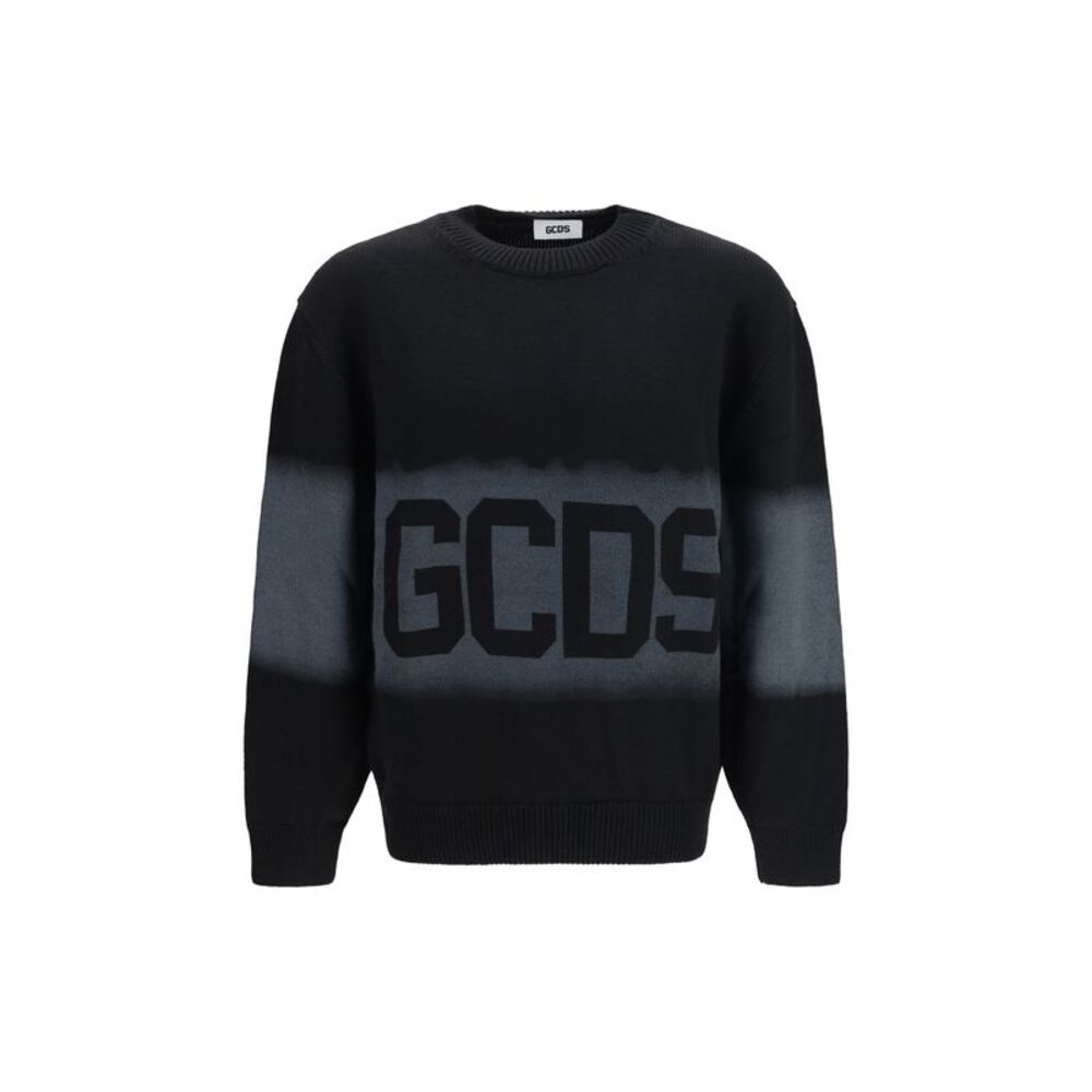Gcds Men Logo Spray Crewneck Sweater